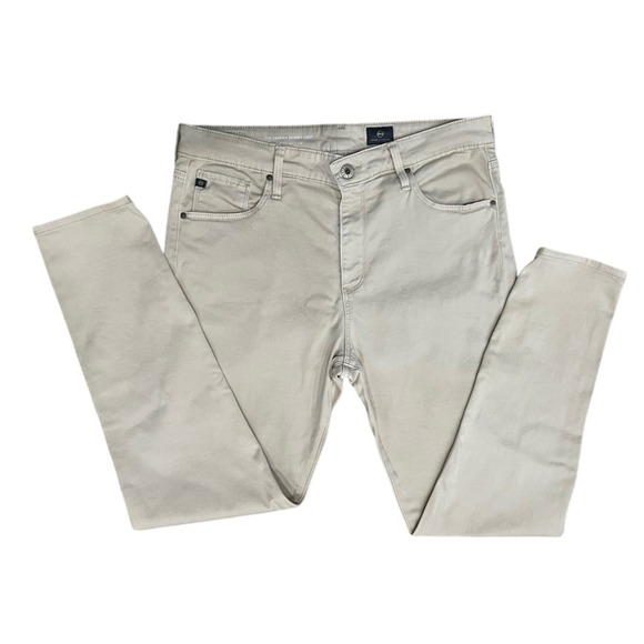 AG Jeans Adriano Goldschmied The Farrah Skinny Crop High Rise Khaki Pant 31 - Picture 1 of 10